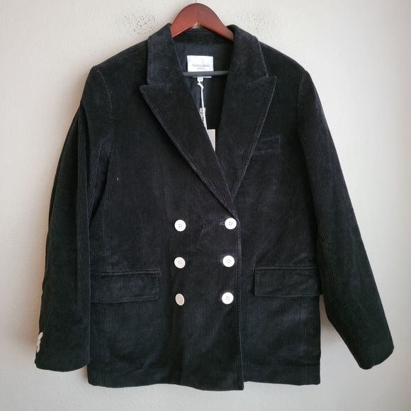 Alexa Chung for Madewell Double-Breasted Blazer in Corduroy size 8 NWT - Picture 6 of 11